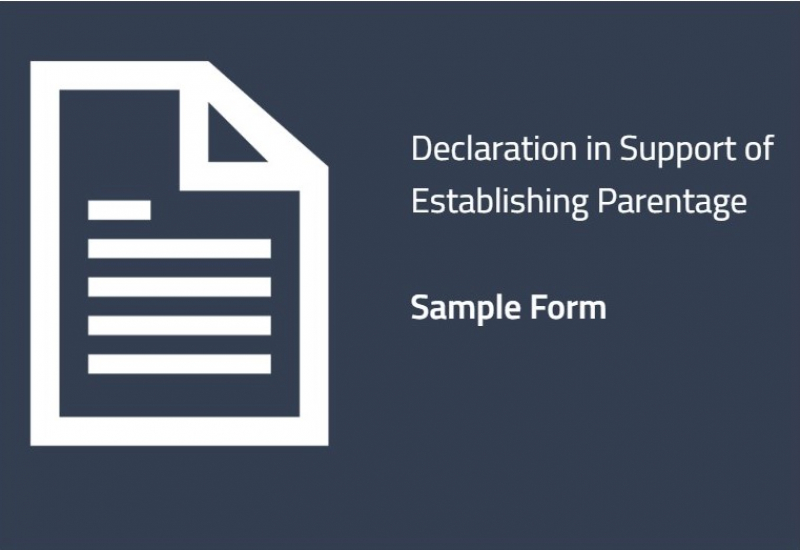 Declaration Form with Instructions